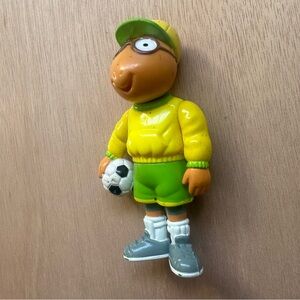 Vintage 90’s Arthur Read Soccer Player Uniform Kids Toy PBS 4” Figure